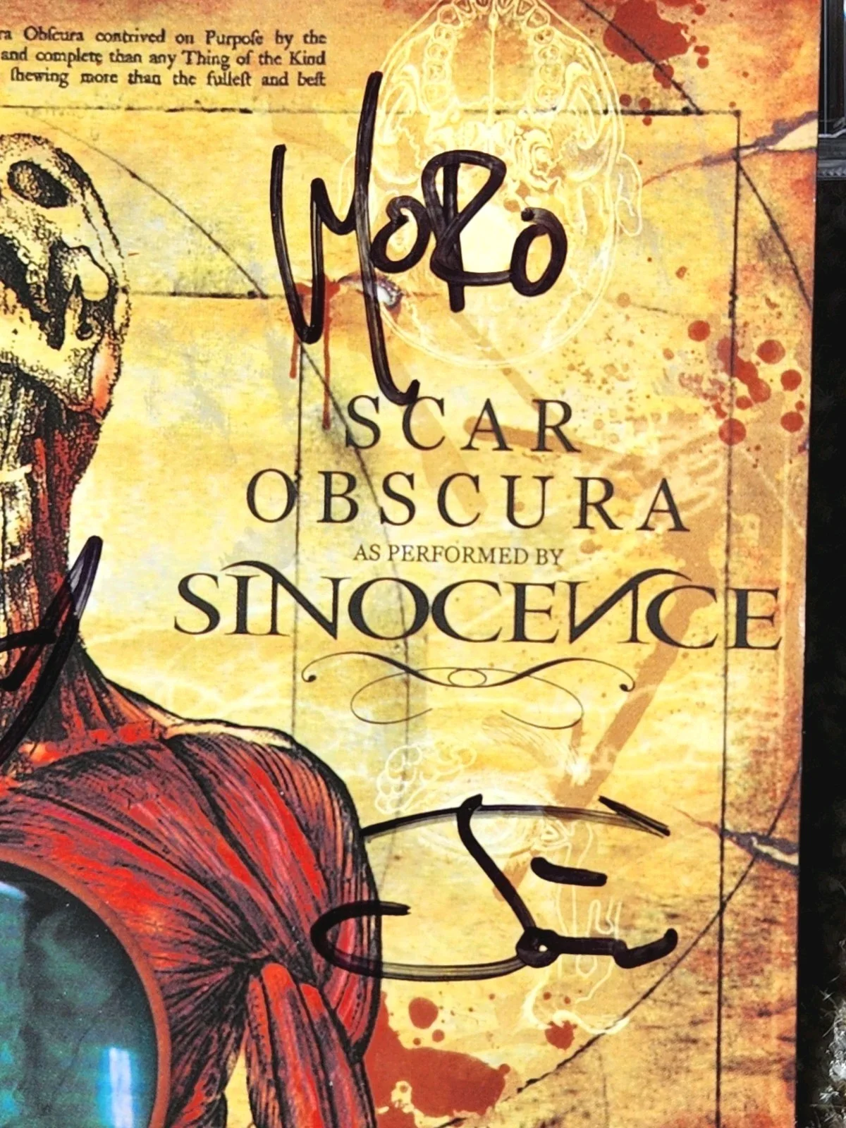 Signed Sinocence CD Scar Obscura (2010) AUTOGRAPHED by Band Very Rare, image 4