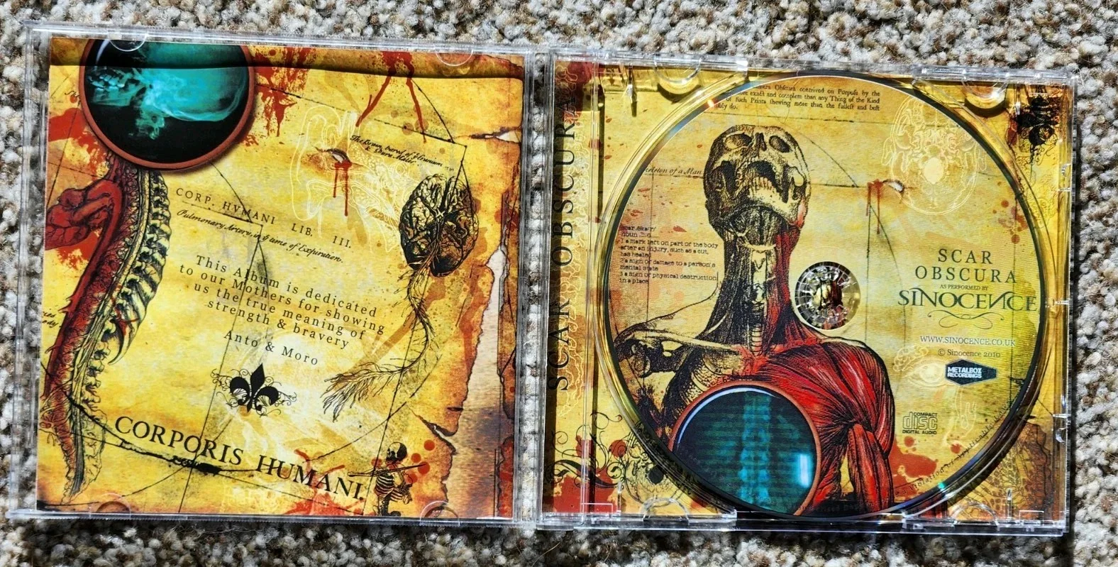 Signed Sinocence CD Scar Obscura (2010) AUTOGRAPHED by Band Very Rare, image 5