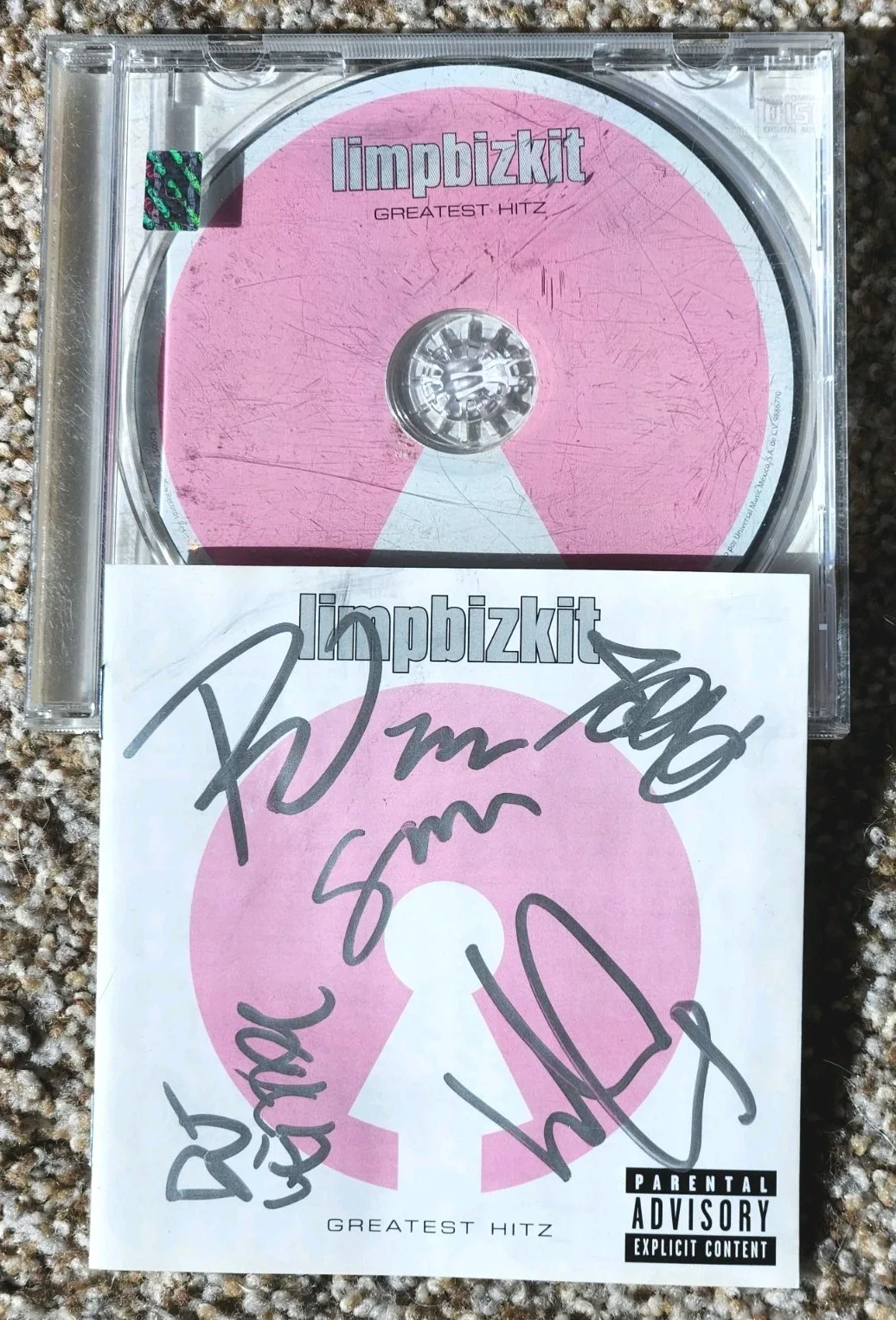 Signed LIMP BIZKIT CD Greatest Hitz Autographed By Band Rare Fred, Wes, Sam, изображение 2