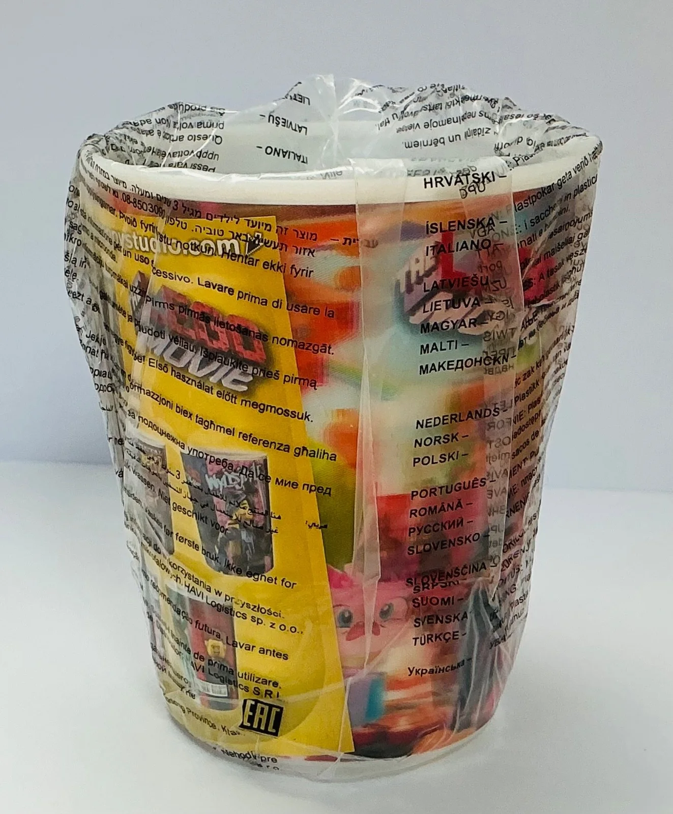 NEW SEALED 2013 LEGO MOVIE UNI KITTY HOLOGRAM KIDS CUP COLLECTABLE RARE GIFT, изображение 2