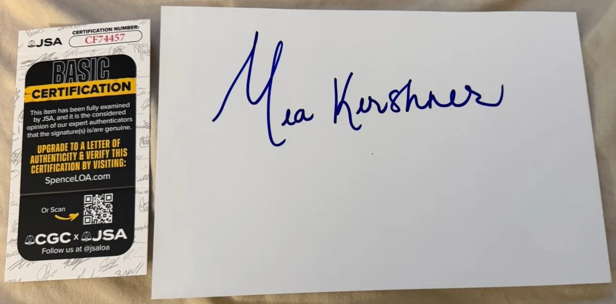Mia Kirshner — Mia Kirshner Large Signed 6x9 Photo Paper Cut Star Trek 24 The L Word w/ JSA COA
