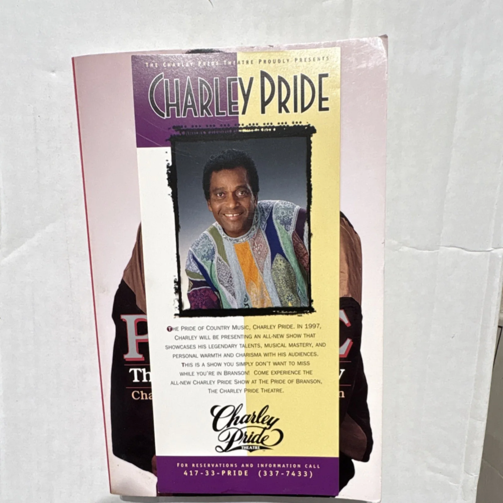 Charley Pride Signed Book Pride Story with Concert Tickets & Memorabilia, изображение 5