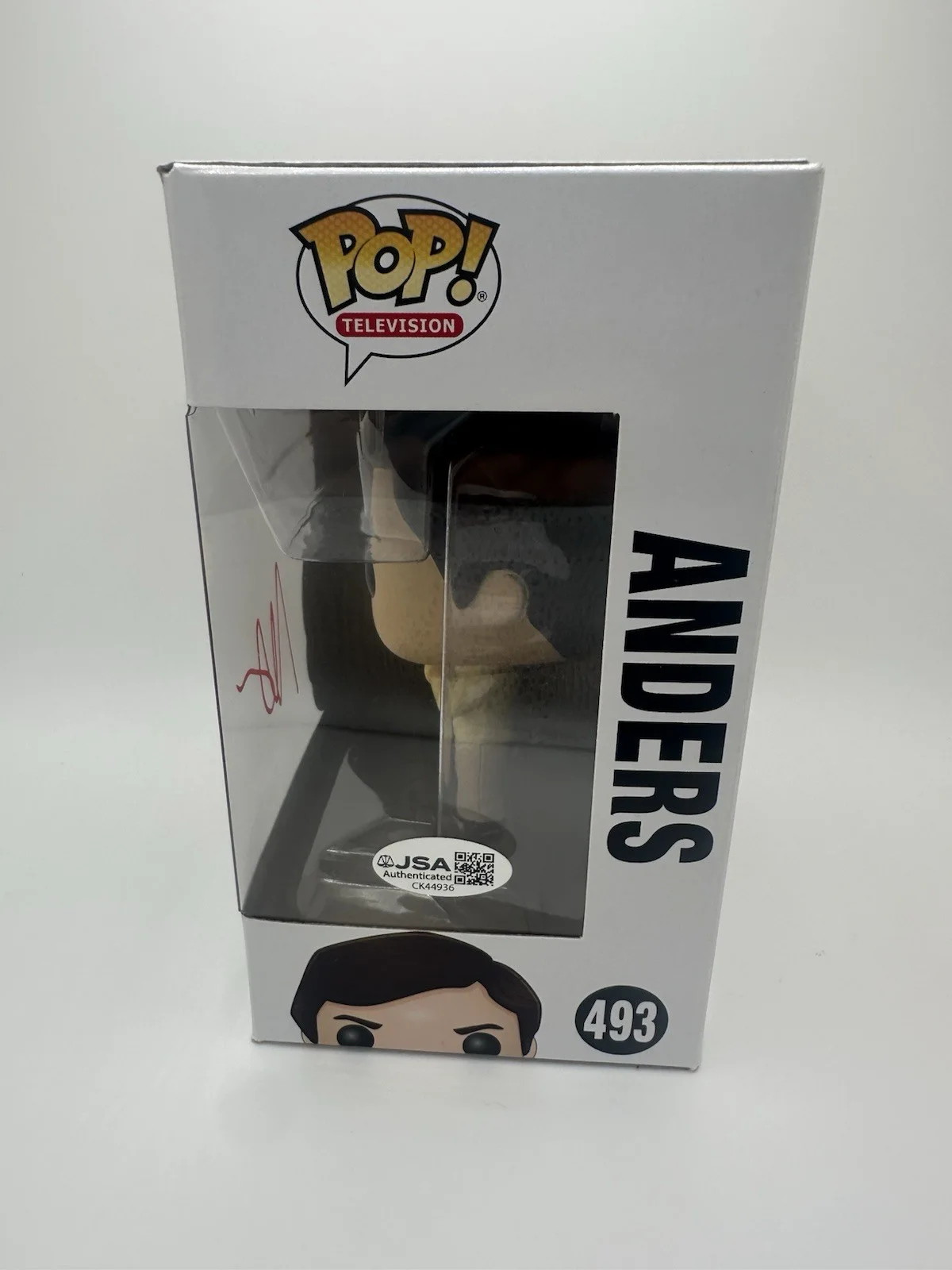 ANDERS HOLM SIGNED ‘ANDERS’ FUNKO POP ‘WORKAHOLICS’ TV COMEDY JSA COA WS, image 3