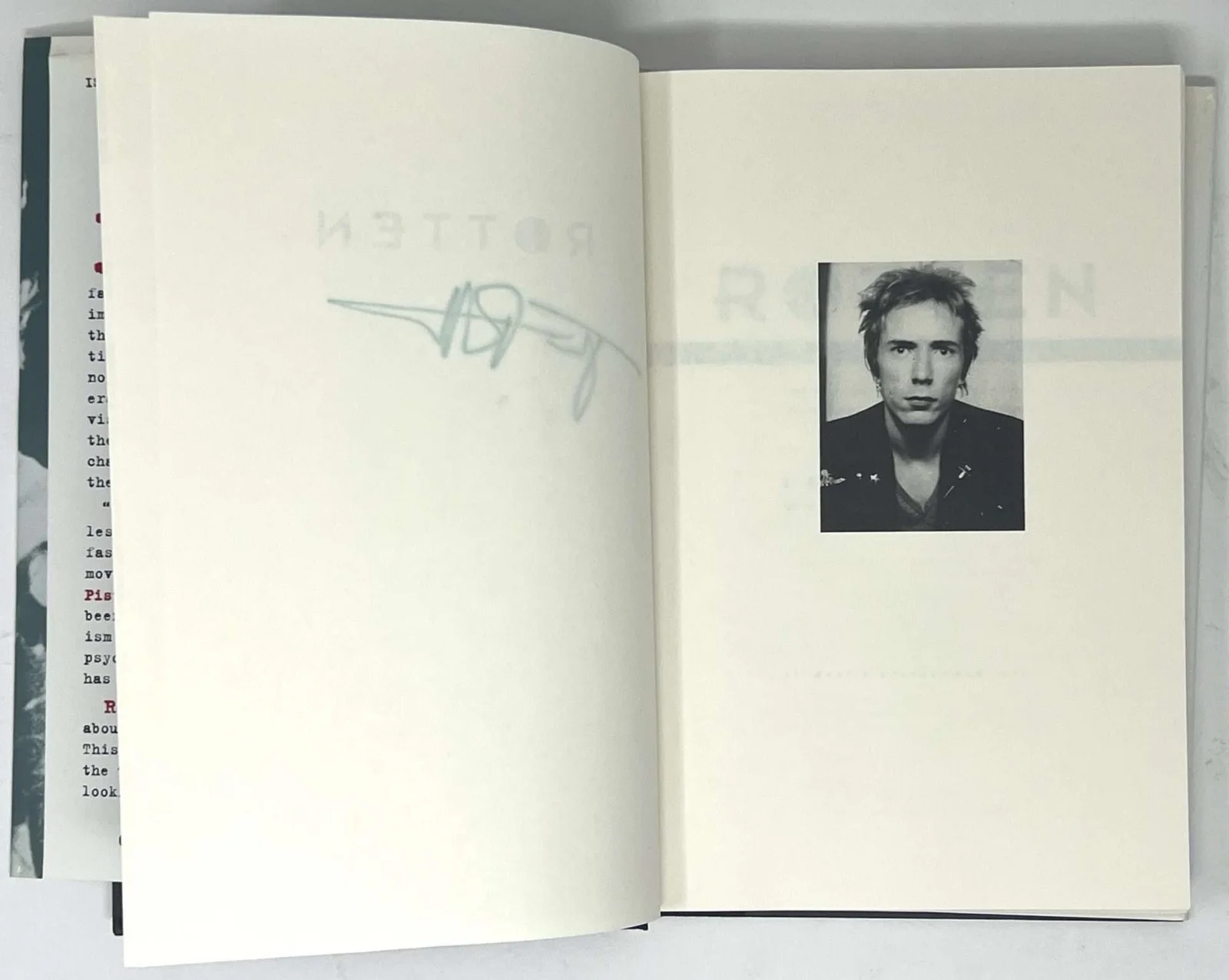 SEX PISTOLS -SIGNED JOHN LYDON Rotten 1ST ED. BOOK To Reprise Head Howie Klein, изображение 4