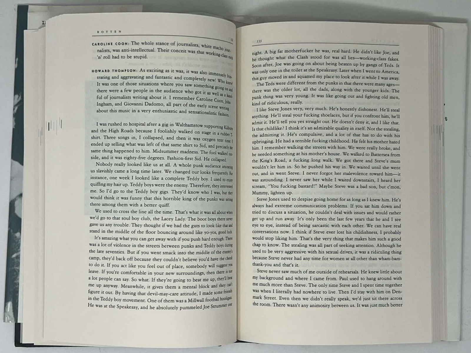 SEX PISTOLS -SIGNED JOHN LYDON Rotten 1ST ED. BOOK To Reprise Head Howie Klein, изображение 5