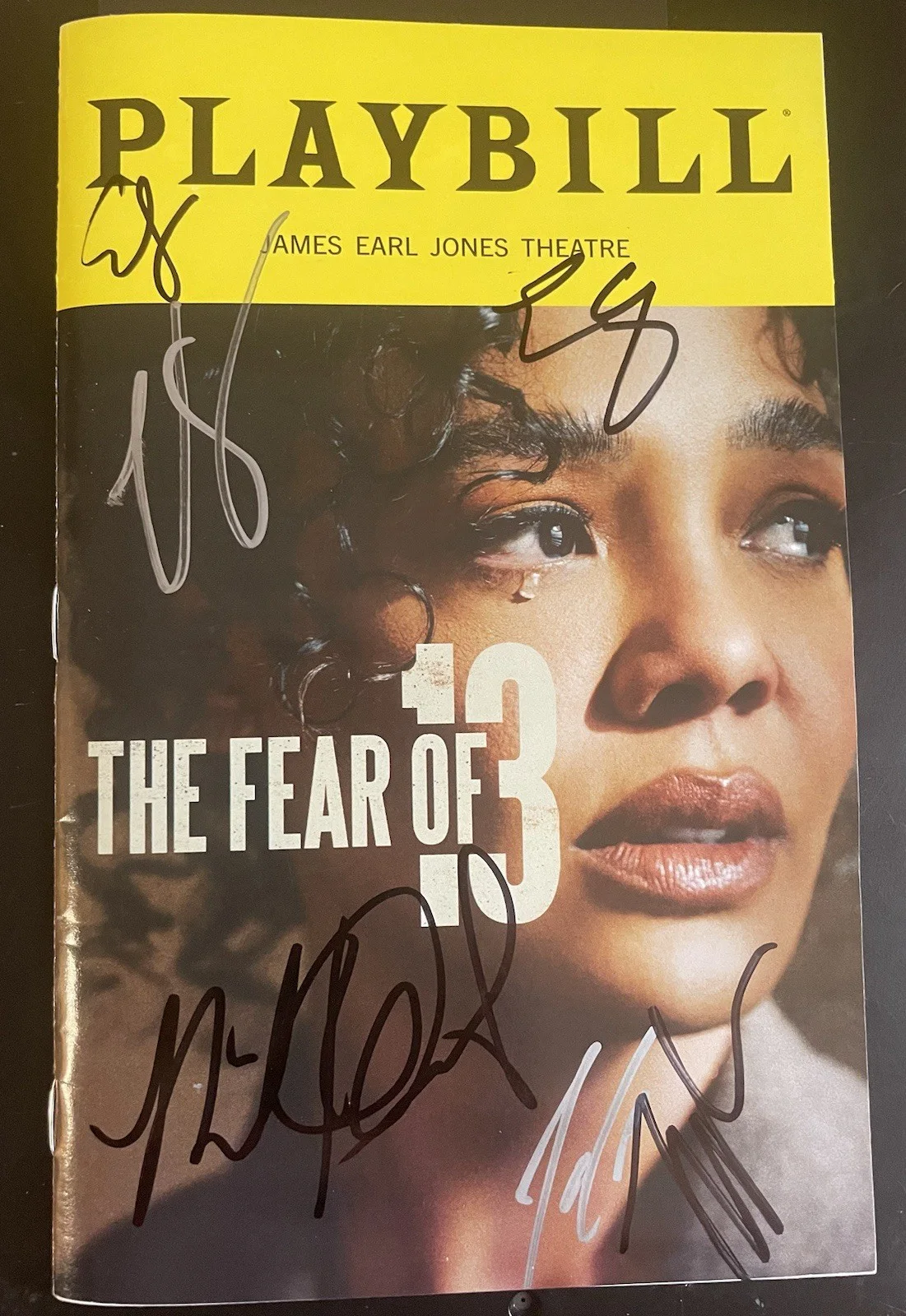 Tessa Thompson — Tessa Thompson Fear Of 13 Cast Signed Playbill 6 Signatures