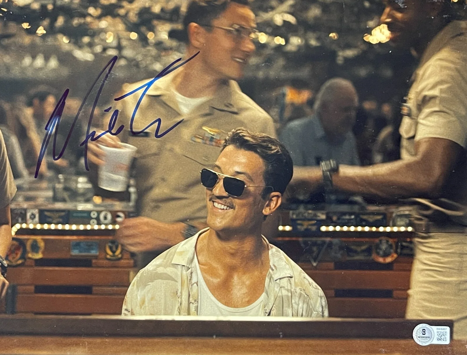 Miles Teller — Miles Teller Signed 11x14 Photo Top Gun Maverick Authentic Autograph Beckett