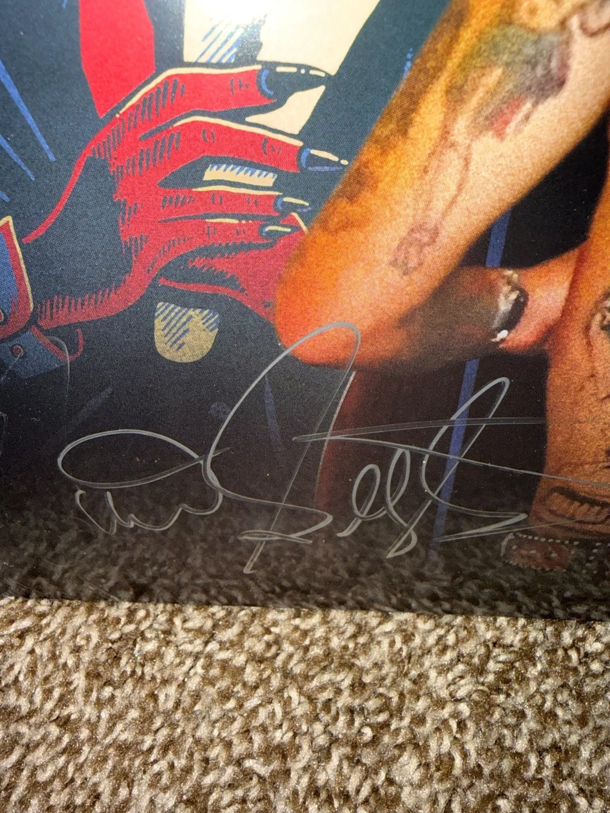 Brian Setzer signed LP, image 3