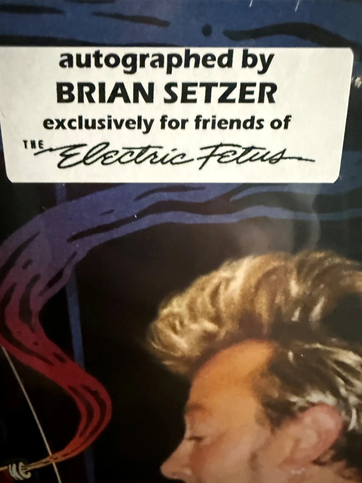 Brian Setzer signed LP, image 4