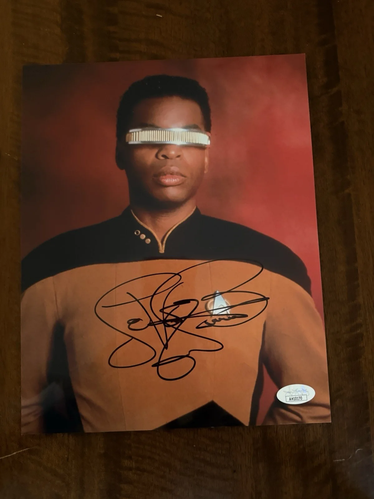 Levar Burton — LeVar Burton Hand Signed In Person Autographed Star Trek TNG 8x10 RARE JSA COA, изображение 3