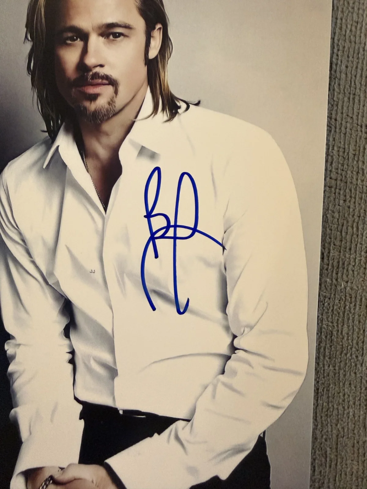 Brad Pitt — Brad Pitt Hand Signed Autographed 8x10 Photo w/COA, image 2