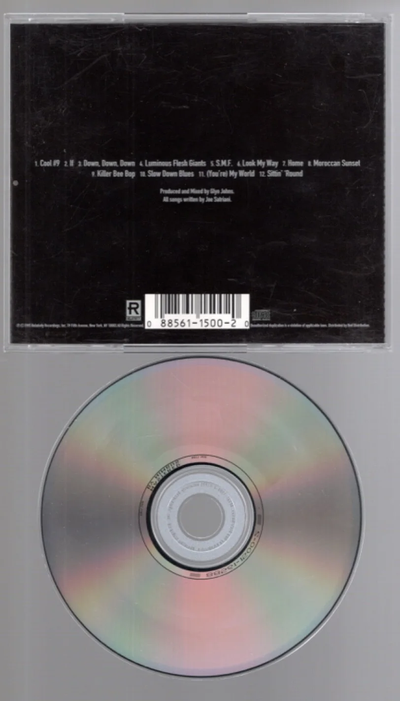 JOE SATRIANI s.t. SIGNED AUTOGRAPHED CD Backstage VIP Pass 1995 2002 Tour + PICK, image 3