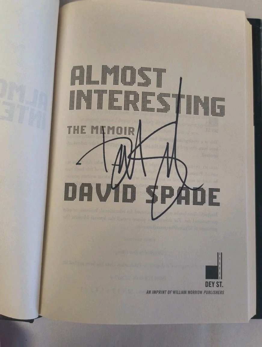 David Spade — David Spade AUTOGRAPHED Is Almost Interesting Premiere Collectibles SIGNED, image 3