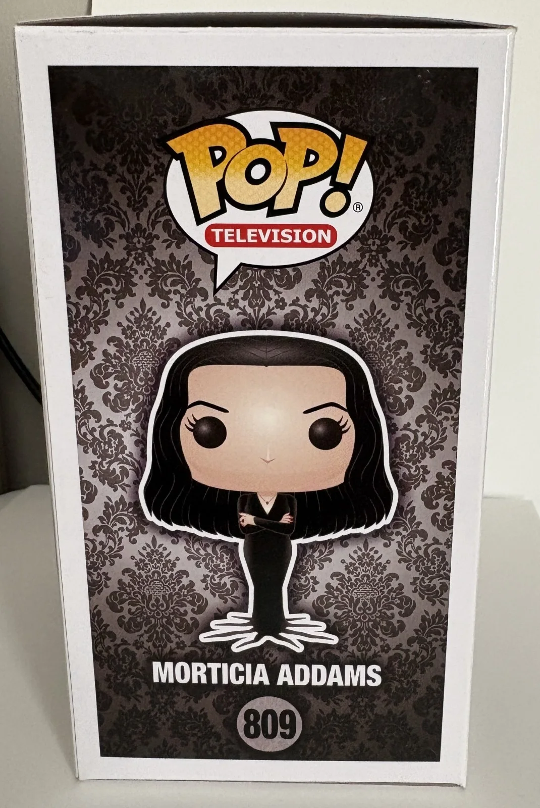 Anjelica Huston Signed Morticia Addams Funko Pop #809 Dual COA BAS/OCCM, image 4