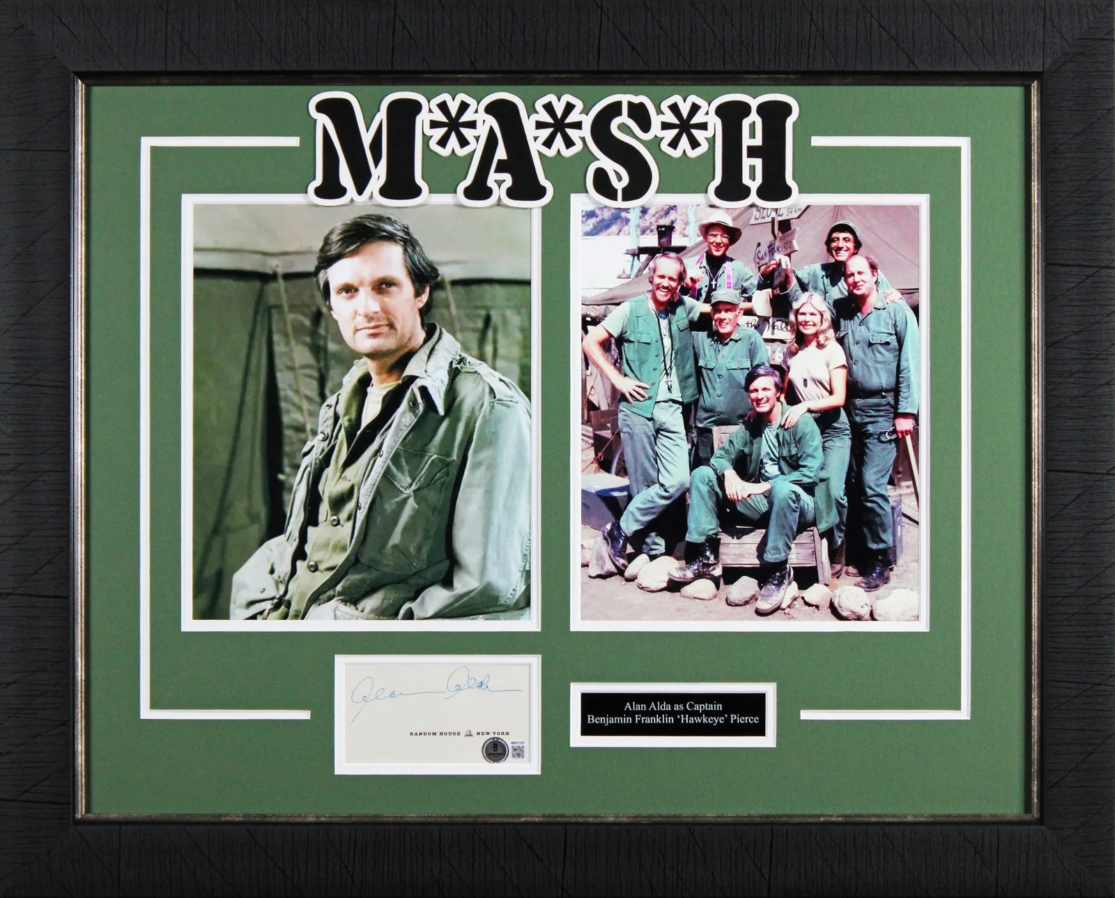 Alan Alda — Alan Alda M*A*S*H Authentic Signed Framed Display Autographed BAS