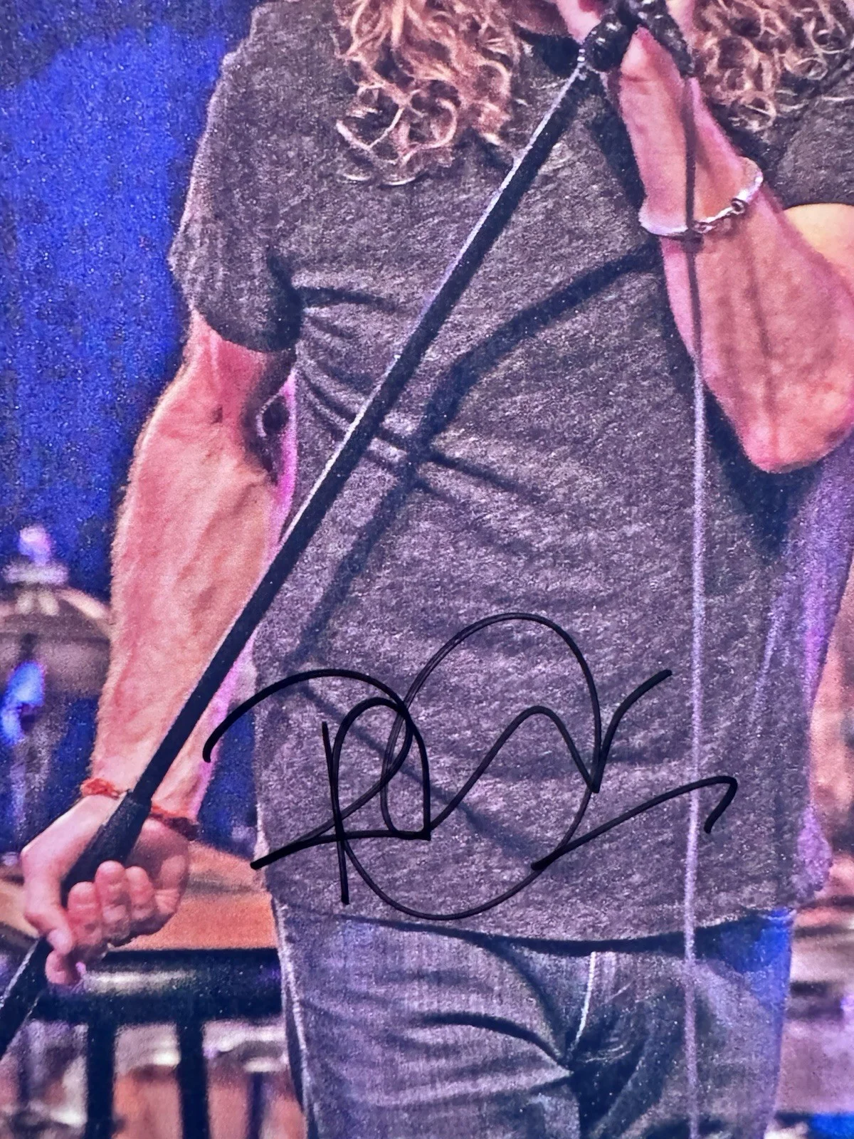 Robert Plant Autographed 8x10 photo LED Zeppelin With COA Rare Legend, image 2