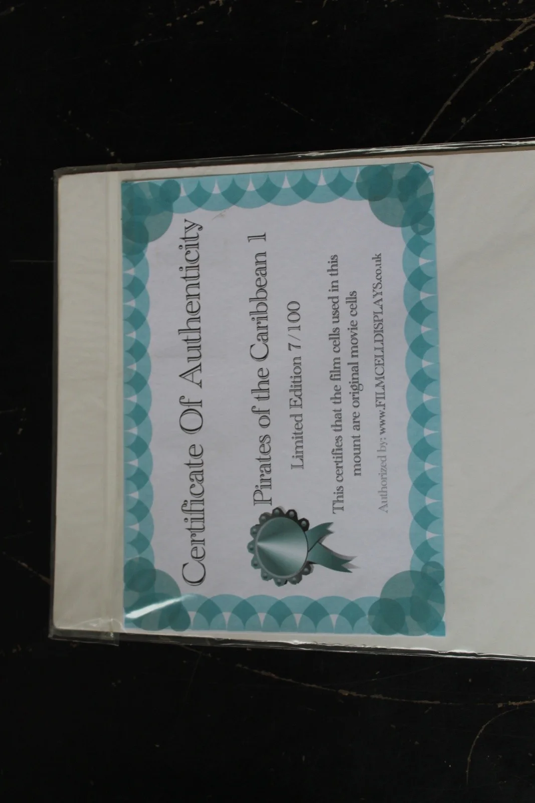 Pirates Of The Caribbean 1 Film Cell Display - Limited Edition 7/100 With Coa, изображение 5