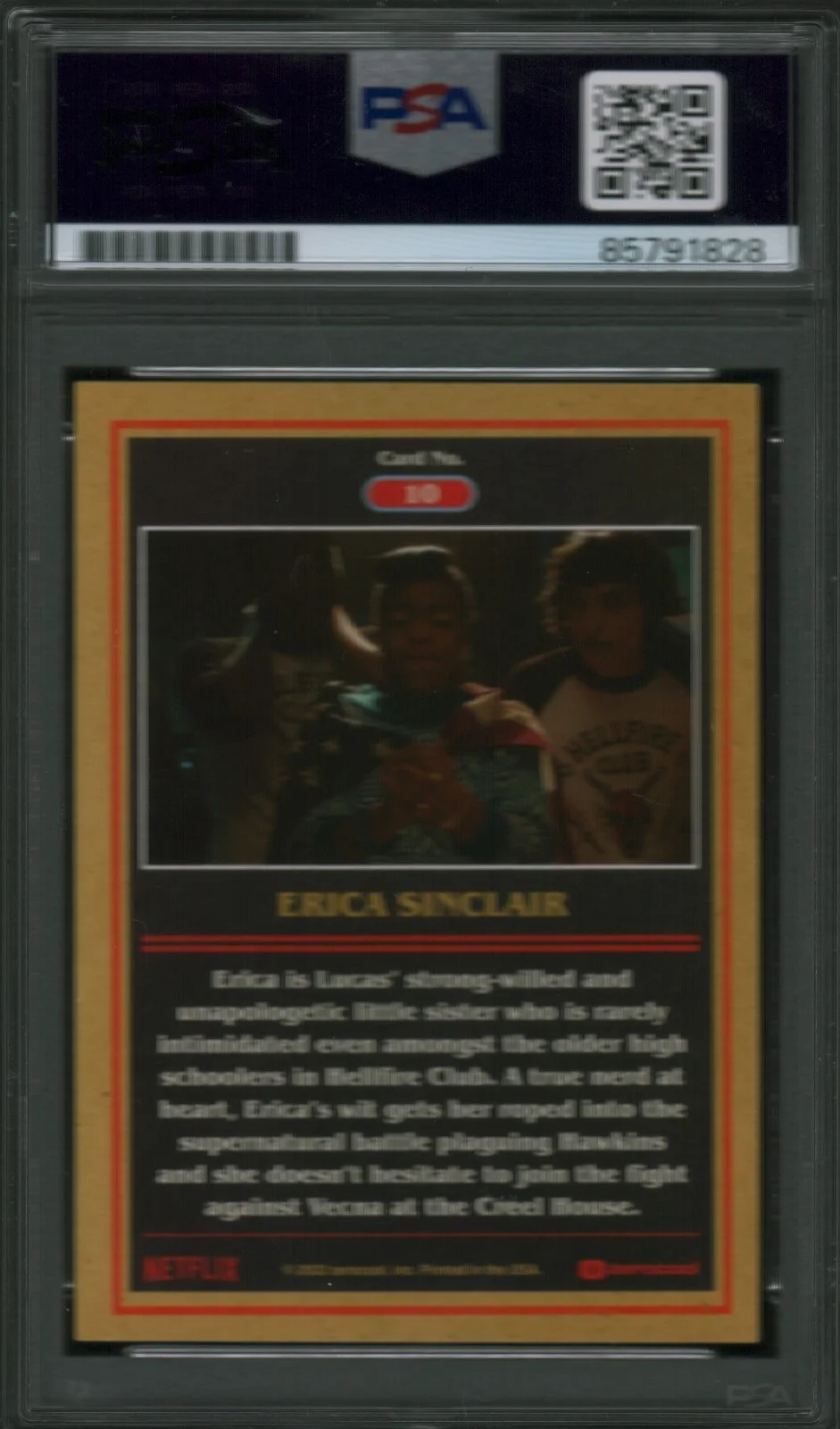 priah ferguson — PRIAH FERGUSON SIGNED STRANGER THINGS ERIKA TRADING CARD PSA ZEROCOOL SEASON 4, изображение 2
