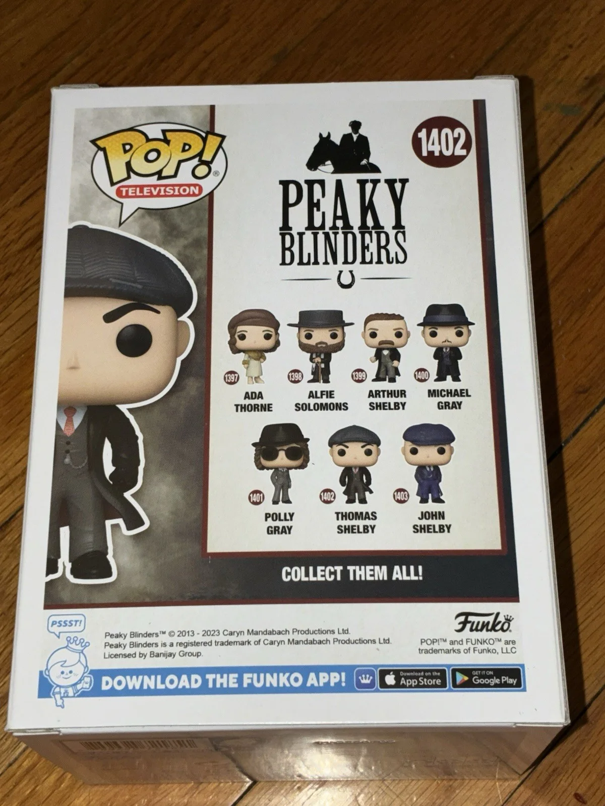 Cillian Murphy Signed Thomas Shelby Funko Pop Figure Peaky Blinders SWAU COA, изображение 3