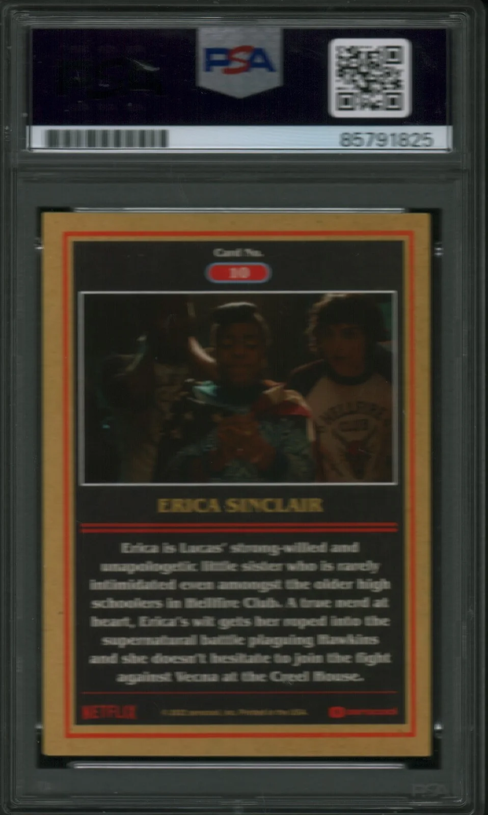priah ferguson — PRIAH FERGUSON SIGNED STRANGER THINGS ERIKA TRADING CARD PSA ZEROCOOL SEASON 4, изображение 2