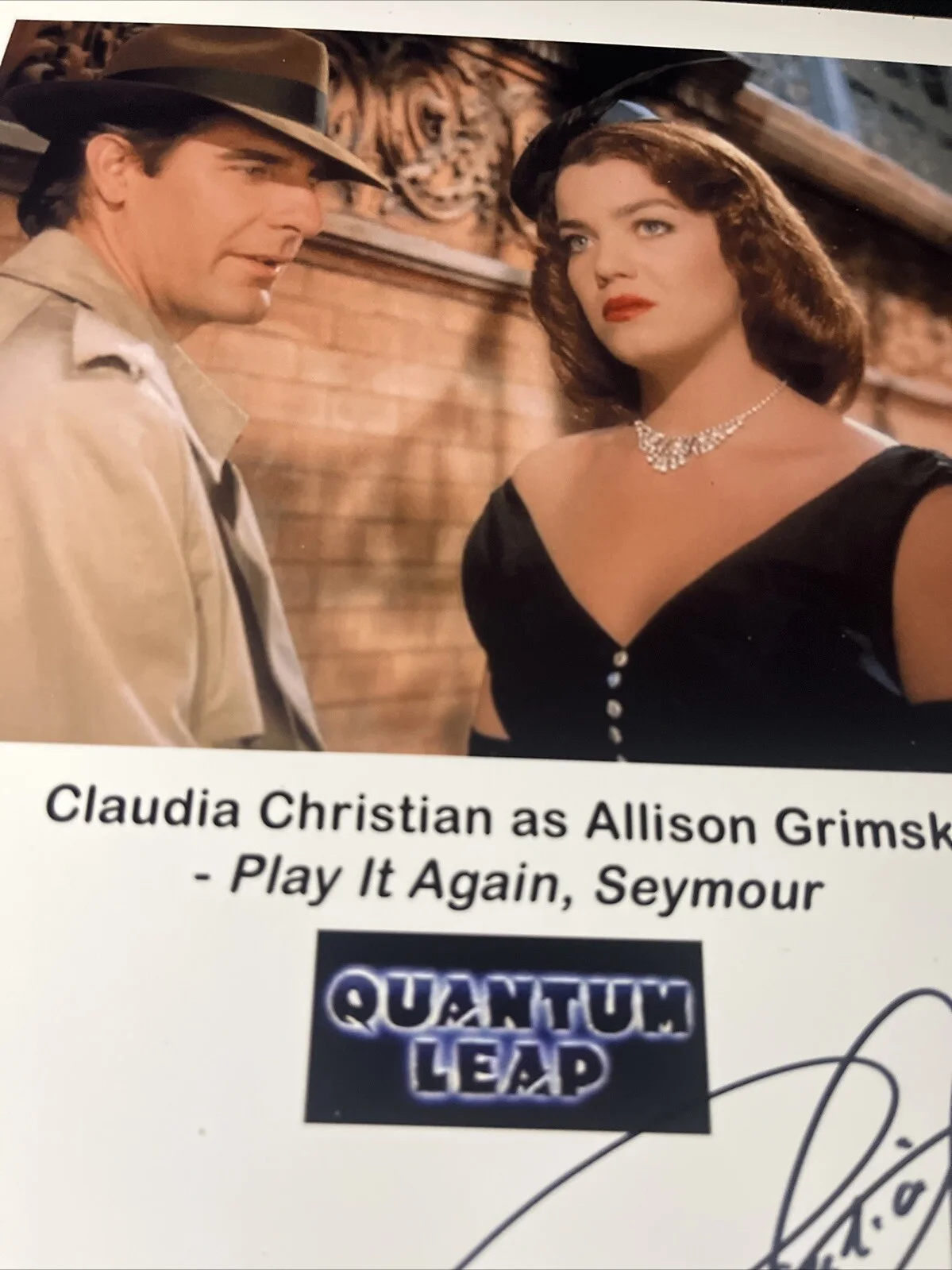 Claudia Christian — CLAUDIA CHRISTIAN Allison Grimski QUANTUM LEAP 8x10 Signed Photo Autograph COA, image 3