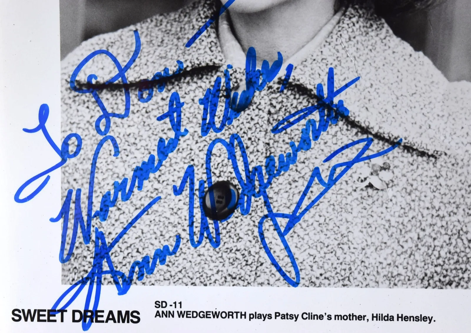 Ann Wedgeworth "Sweet Dreams" Hand Signed Photo 8"X10", изображение 2