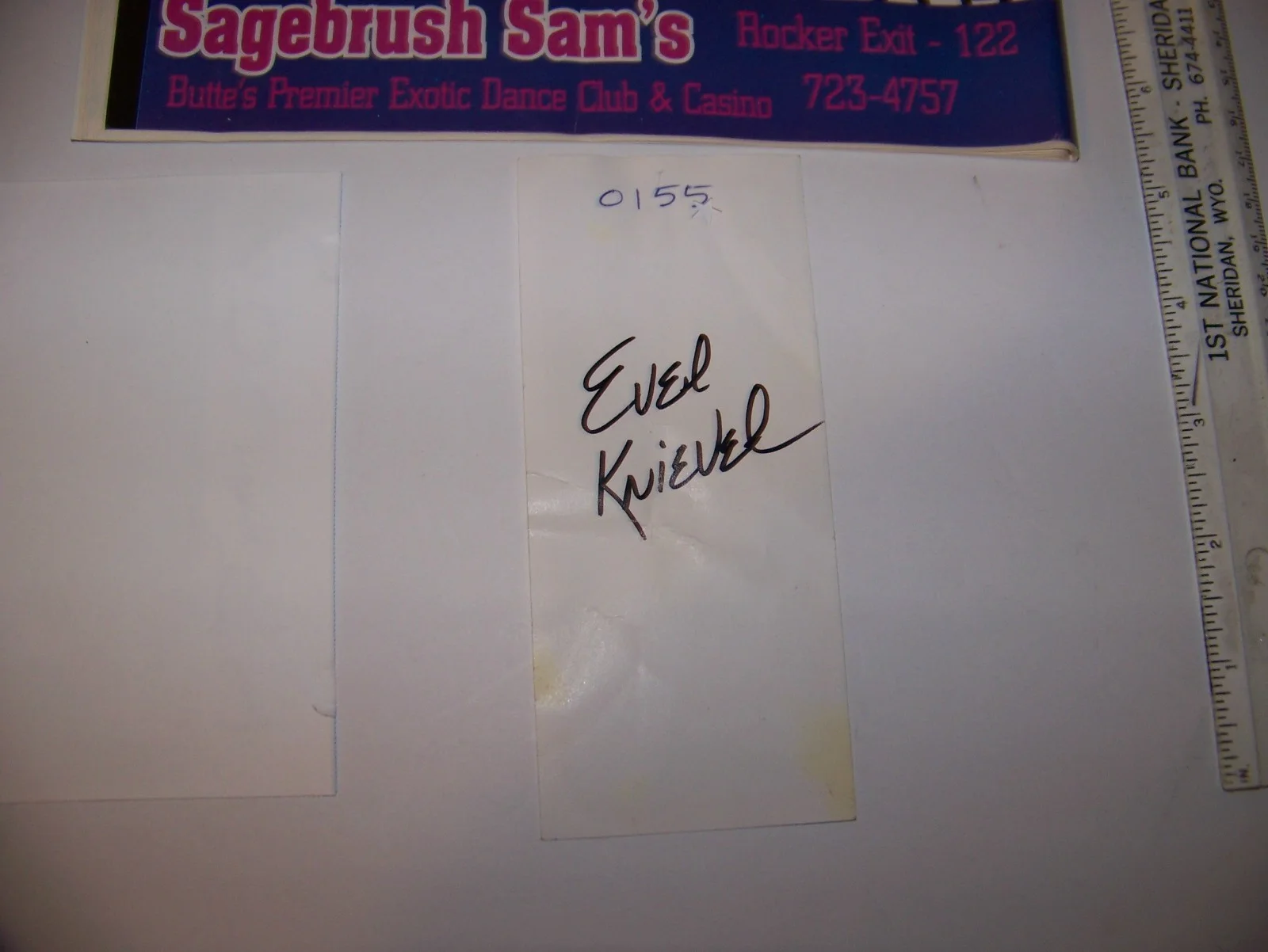 2006 Evel Knievel Days Lot w/ Signed Ticket Motorcycle Daredevil Butte Montana, изображение 3