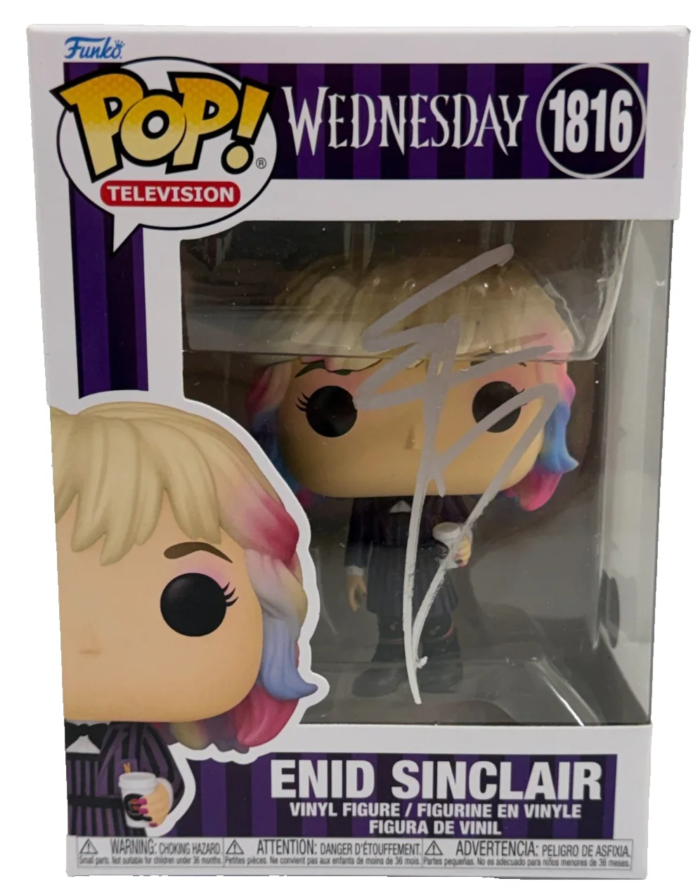 Emma Myers — Emma Myers Signed Enid Sinclair Funko Wednesday Authentic Autograph Beckett