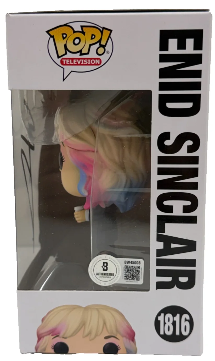 Emma Myers — Emma Myers Signed Enid Sinclair Funko Wednesday Authentic Autograph Beckett, image 2