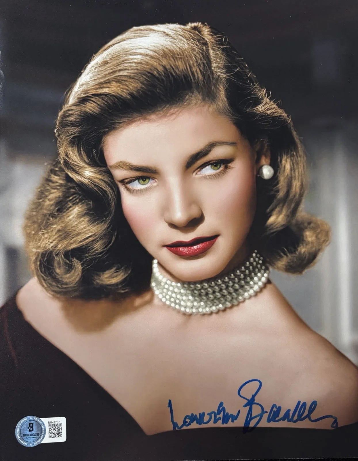 Lauren Bacall — Lauren Bacall Legendary Actress Signed Autograph 8x10 Photo BAS COA🎥