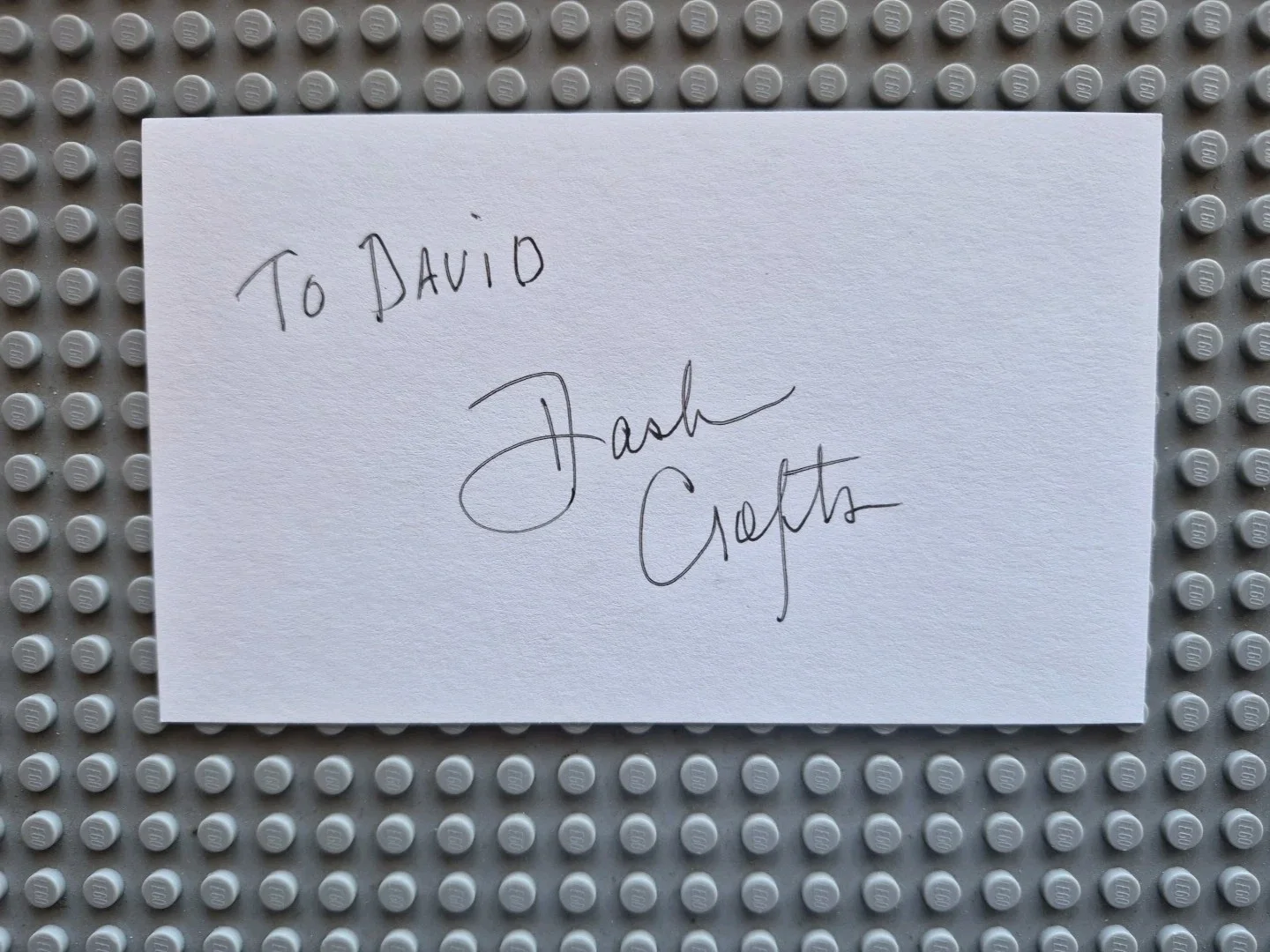 Dash Crofts, (Seals & Crofts) Signed Autographed 3x5 Card , Inscribed David, изображение 2