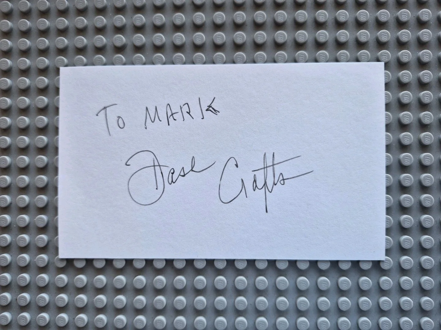 Dash Crofts, (Seals & Crofts) Signed Autographed 3x5 Card , Inscribed Mark, image 2