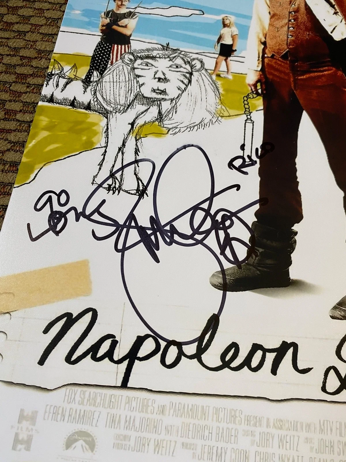 Jon Gries — Jon Gries Signed "Napoleon Dynamite" 11x14 Poster Inscribed "Rico" & "Go Long!", изображение 3