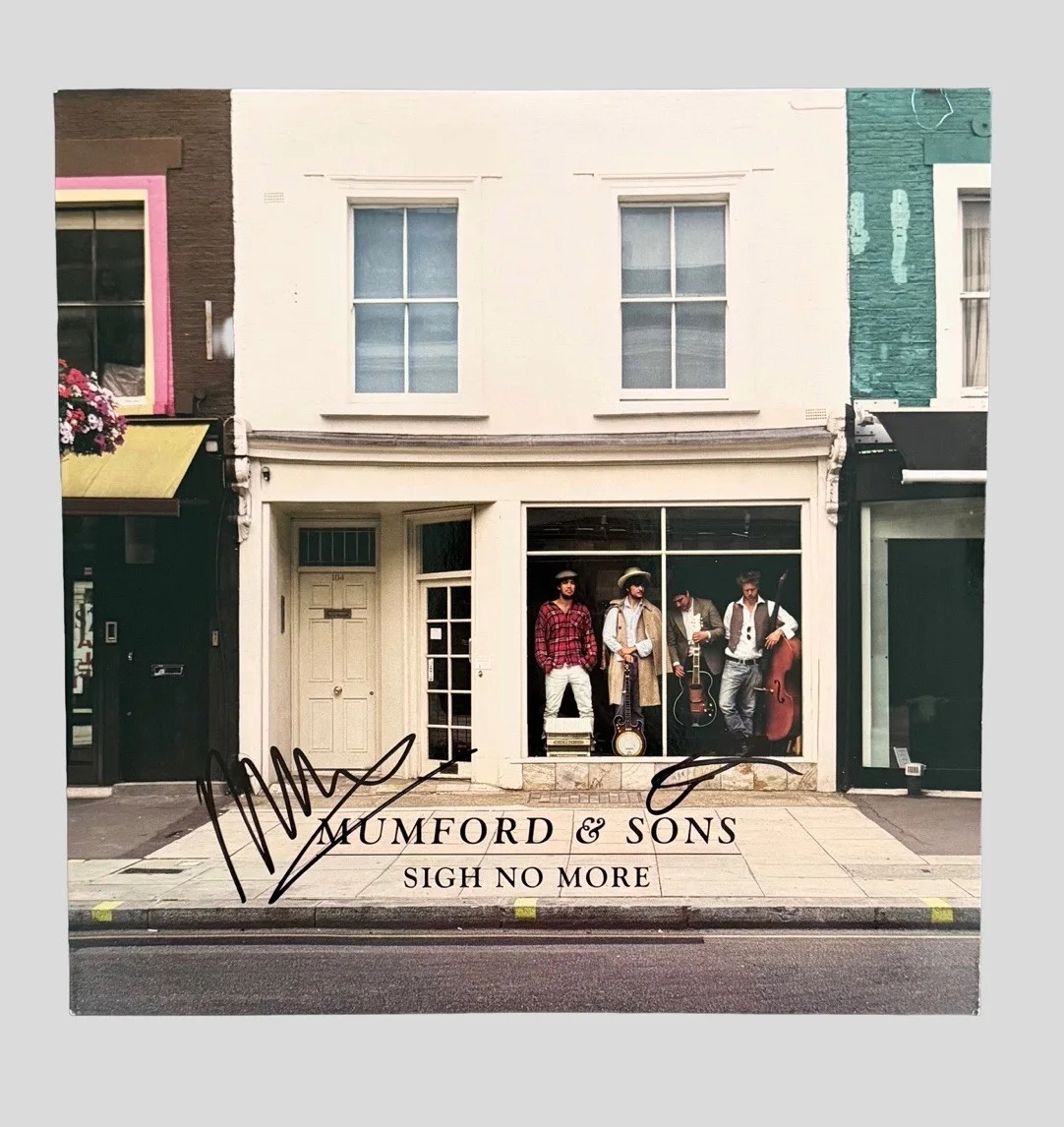 MUMFORD & SONS SIGNED SIGH NO MORE VINYL MARCUS MUMFORD + TED DWANE w/JSA COA!, изображение 2