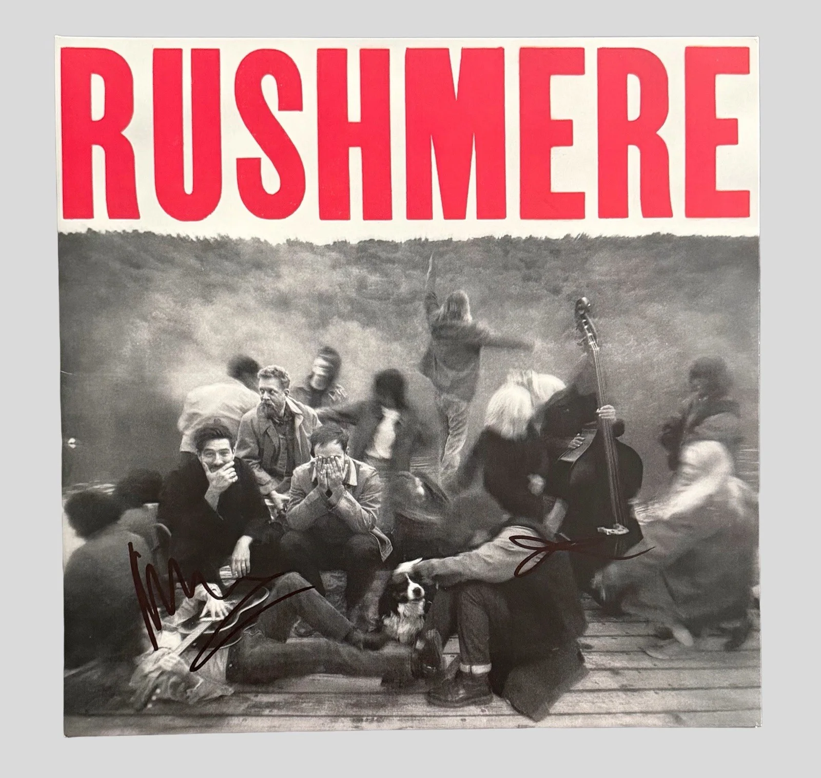 MUMFORD & SONS SIGNED RUSHMERE VINYL MARCUS MUMFORD + TED DWANE w/JSA COA!, изображение 2