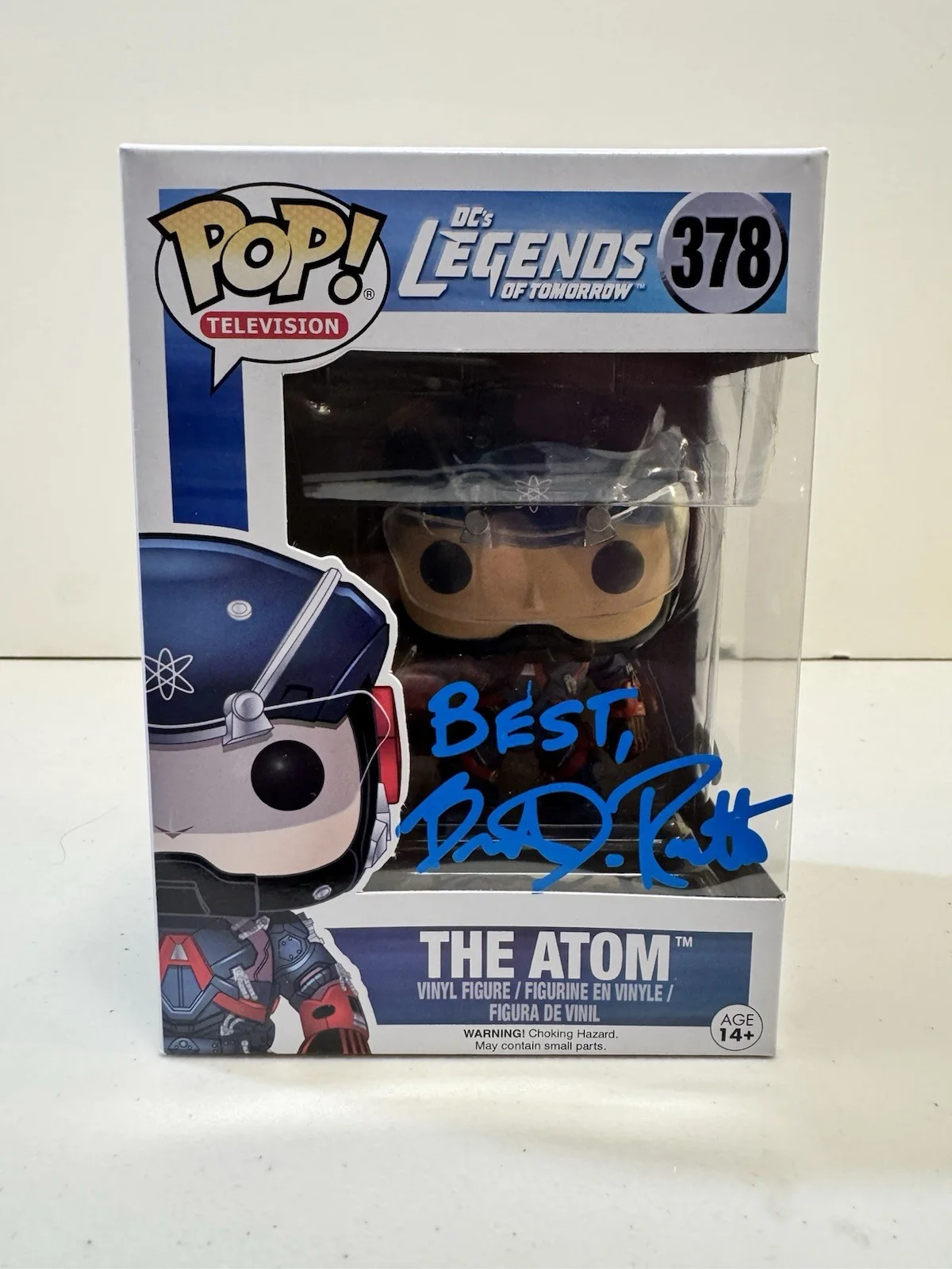 Brandon Routh — Funko Pop DC Legends Of Tomorrow The Atom #378 Signed by Brandon Routh JSA NEW, image 4