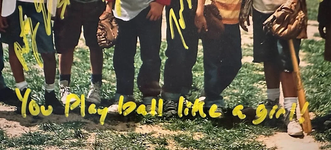 Tom Guiry — The Sandlot Cast Signed Framed 11x14 Photo w/ 6 Autos & Inscription Beckett, изображение 4