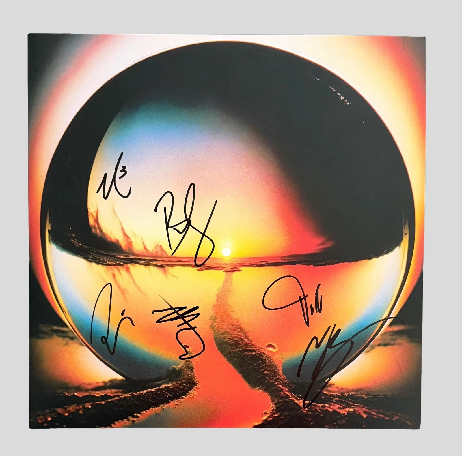 CAGE THE ELEPHANT BAND SIGNED NEON PILL VINYL RECORD MATT SHULTZ + 5 w/JSA COA!, изображение 2