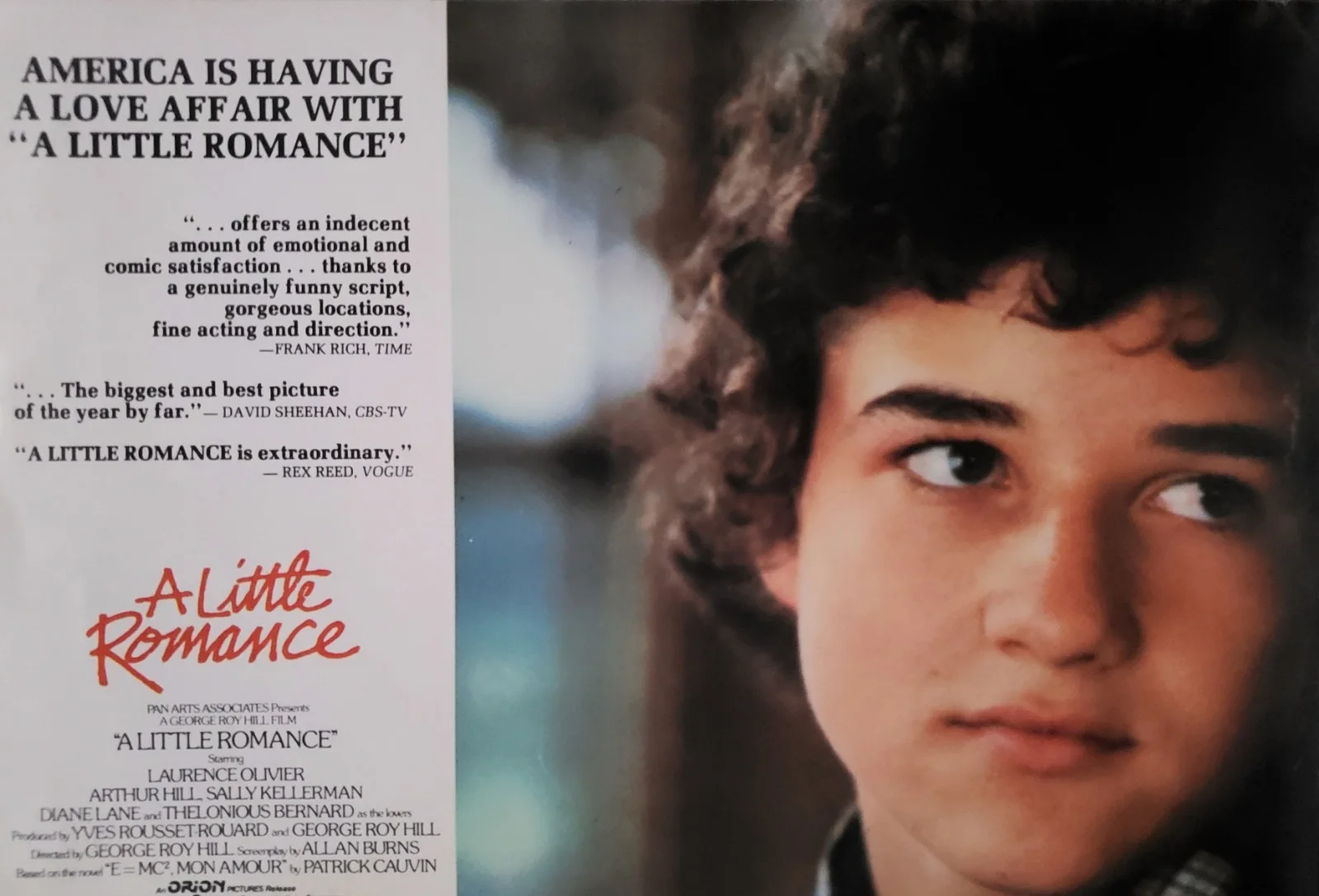A LITTLE ROMANCE - VINTAGE 1979 HIGH QUALITY PUBLICITY BROCHURE - DIANE LANE, image 2