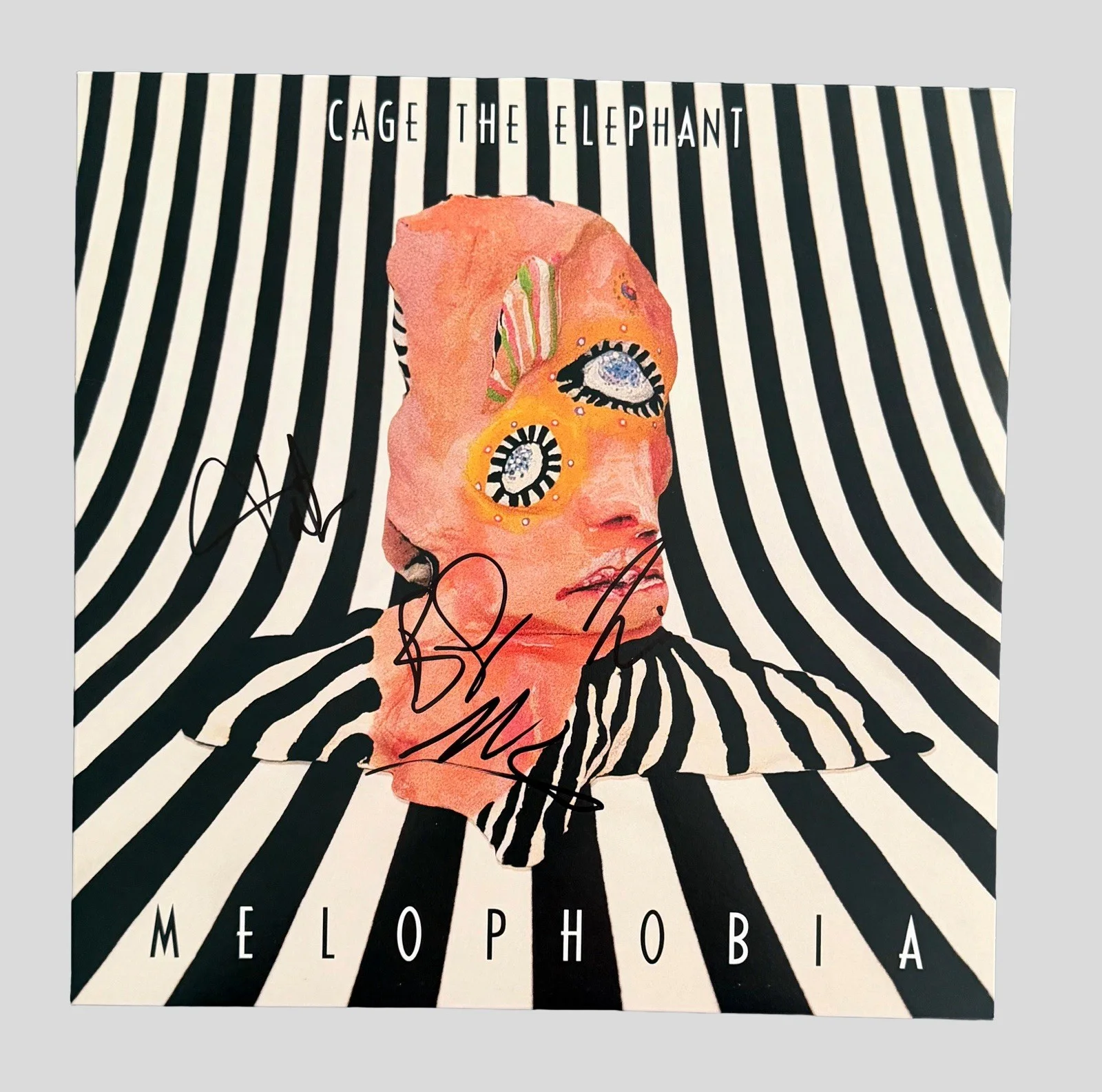 CAGE THE ELEPHANT BAND SIGNED MELOPHOBIA VINYL RECORD MATT SHULTZ + 3 w/JSA COA!, image 2