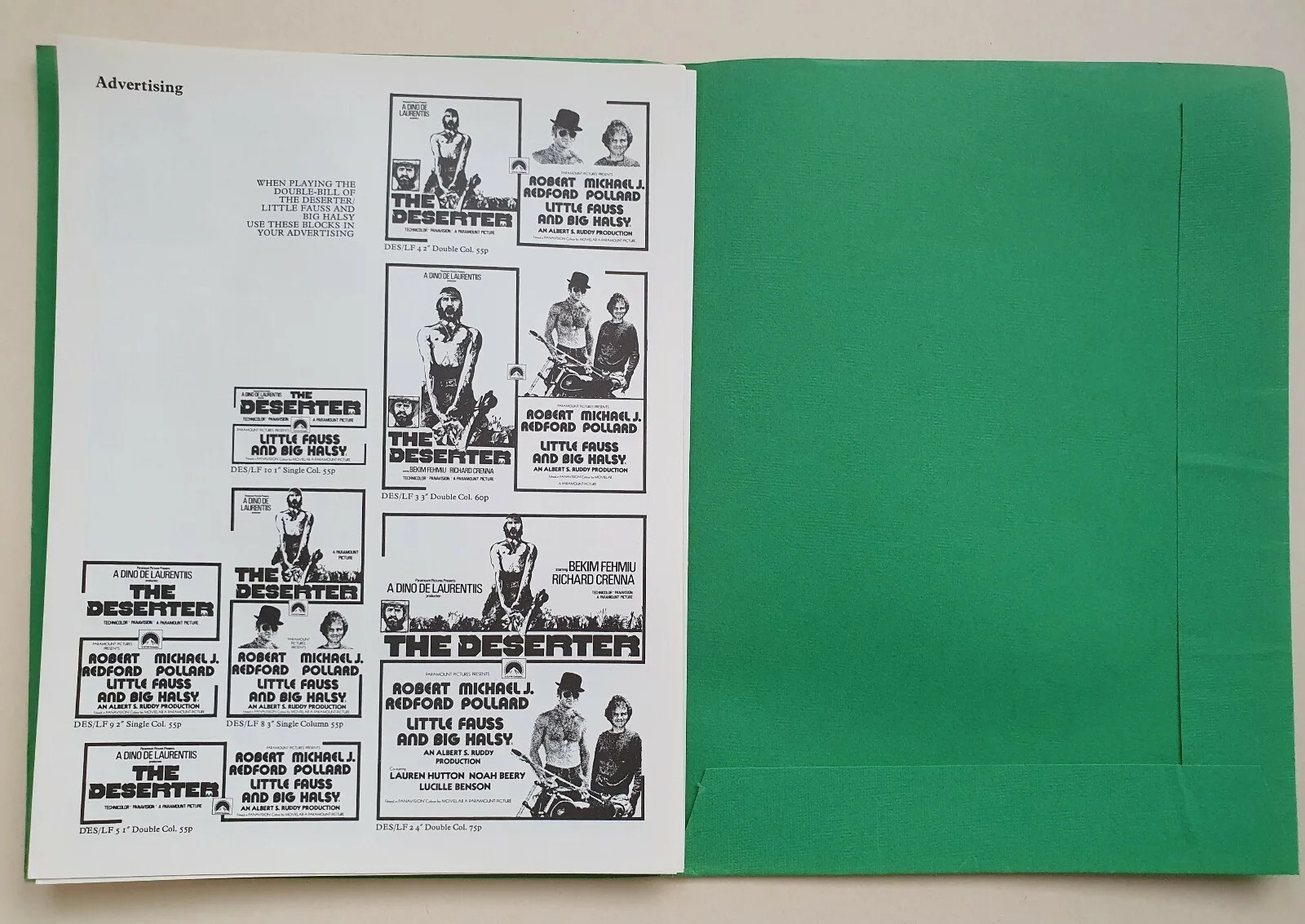 LITTLE FAUSS AND BIG HALSY - VINTAGE ORIGINAL 1970 UK PRESSBOOK - ROBERT REDFORD, изображение 5
