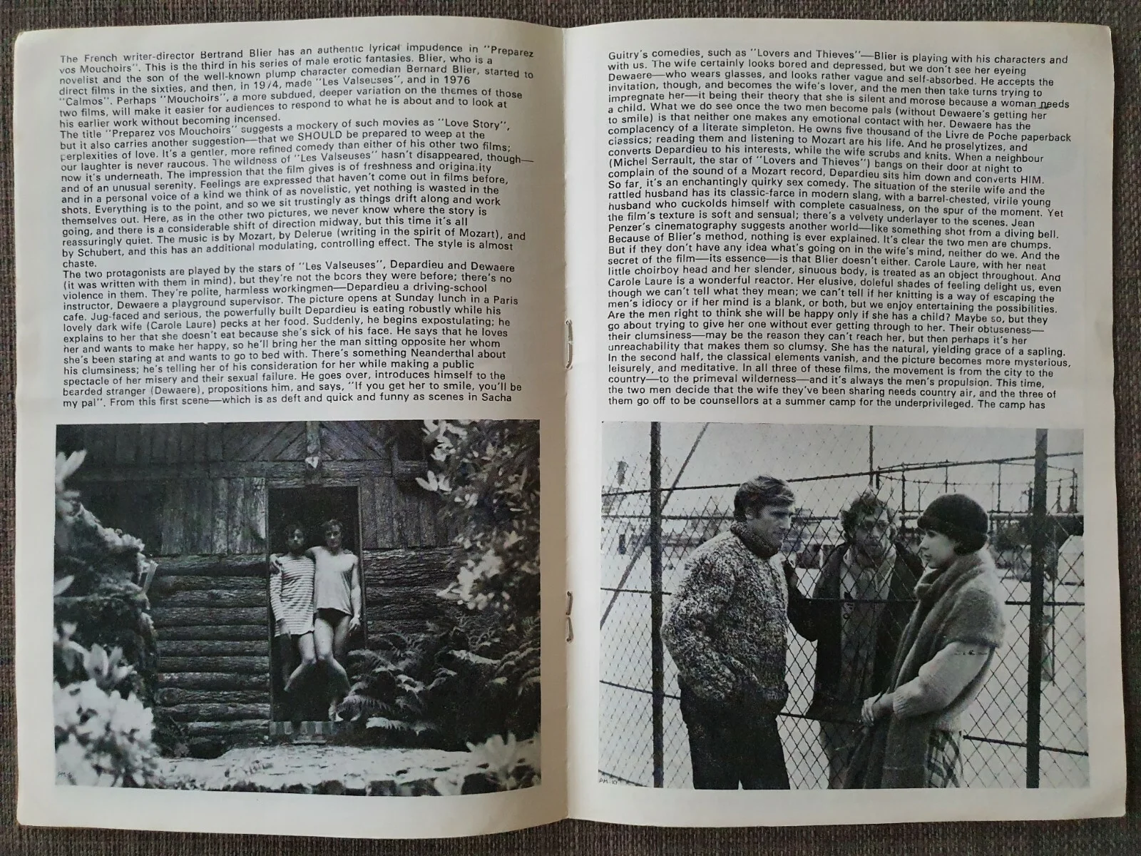 GET OUT YOUR HANDKERCHIEFS VINTAGE ORIGINAL 1978 BOOKLET - DEPARDIEU, MOUCHOIRS, image 3