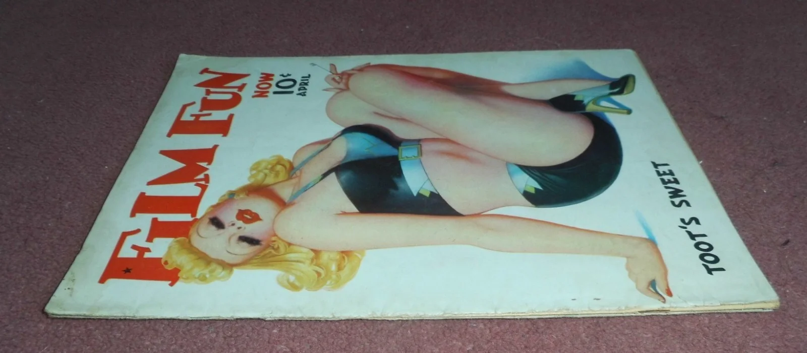FILM FUN (April 1938) US mag ENOCH BOLLES COVER, v. good (4.0), изображение 3