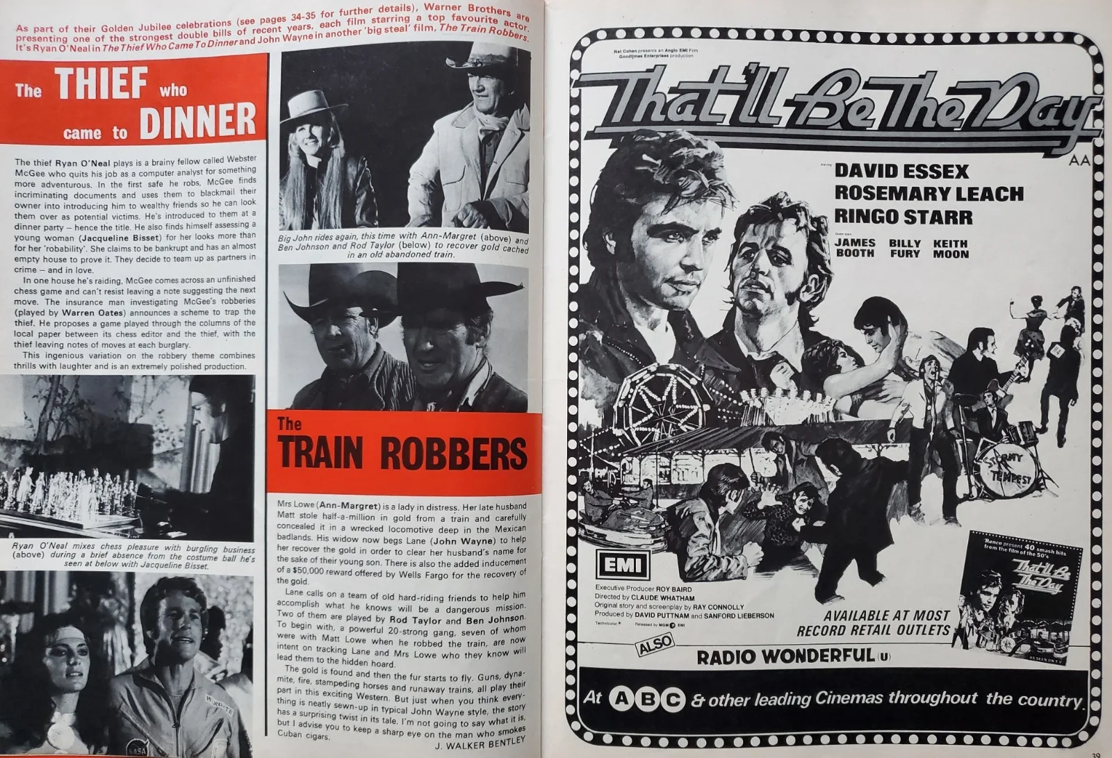 FILM REVIEW / THAT'LL BE THE DAY / DAVID ESSEX /WOODY ALLEN / STEPTOE / NOV 1972, изображение 4