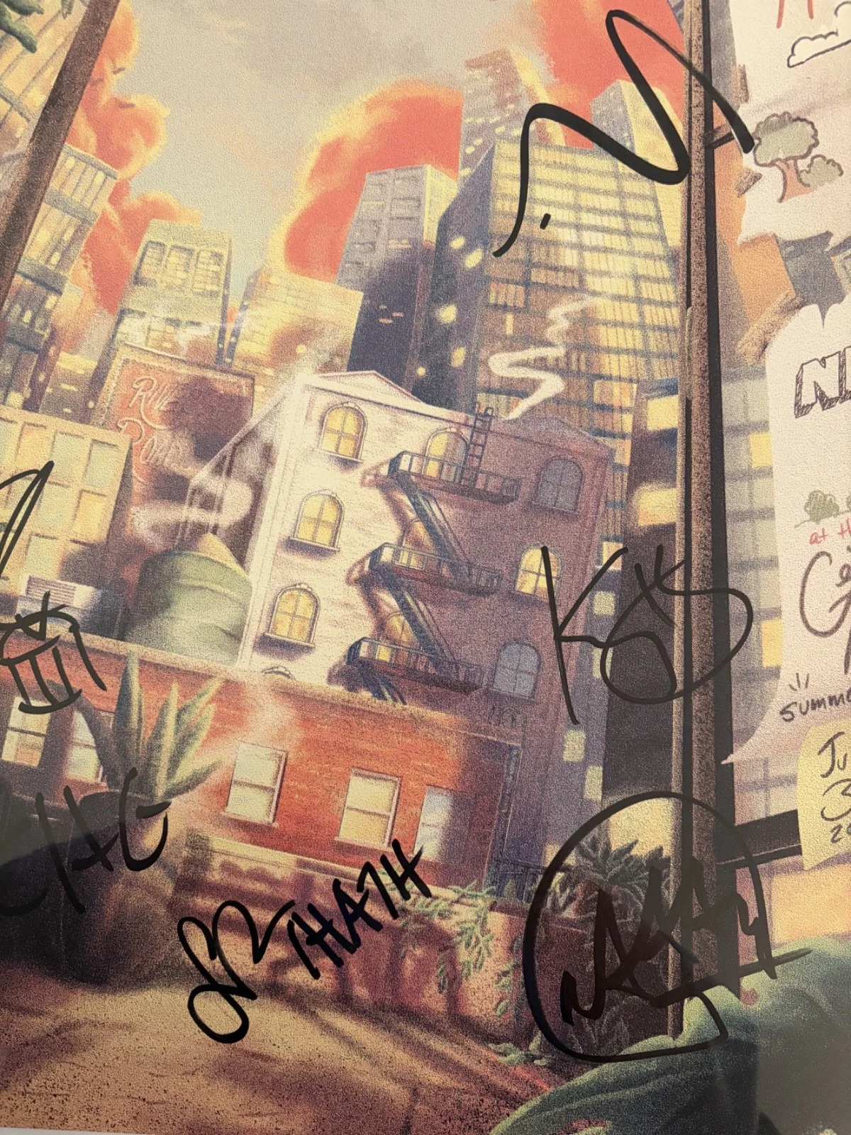 Framed Head and the Heart signed Central Park SummerStage 2025 concert poster, image 2
