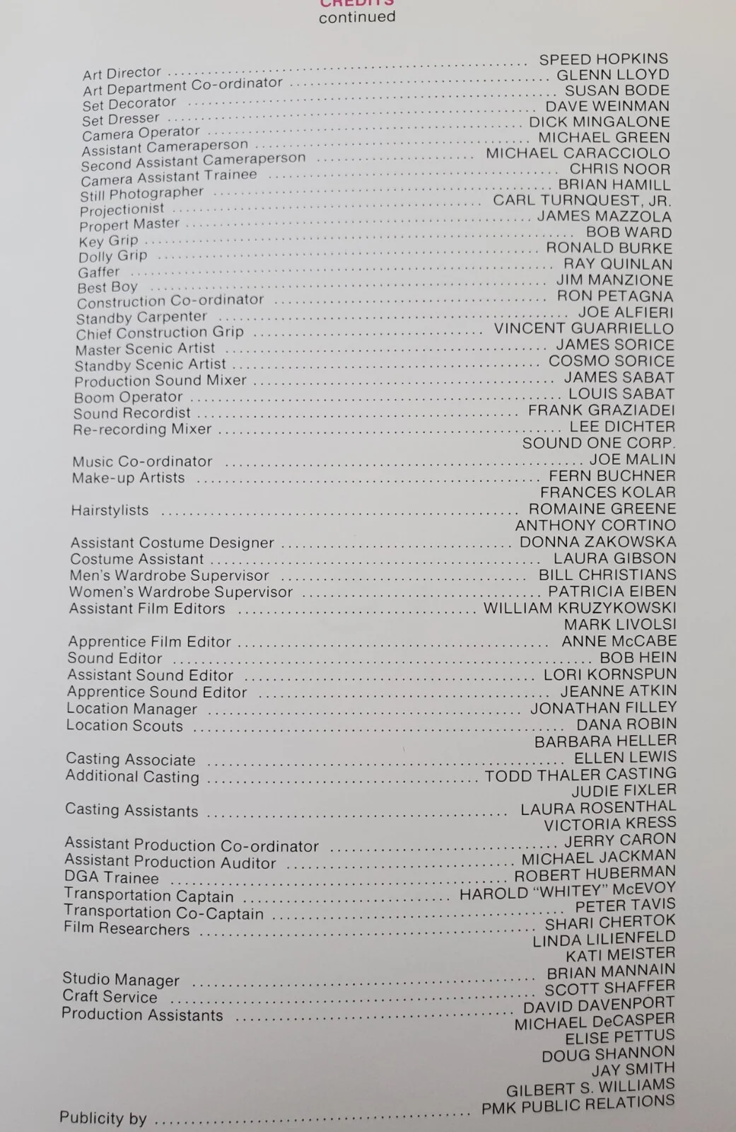 CRIMES AND MISDEMEANORS - VINTAGE ORIGINAL 1989 SYNOPSIS BOOKLET - WOODY ALLEN, изображение 4