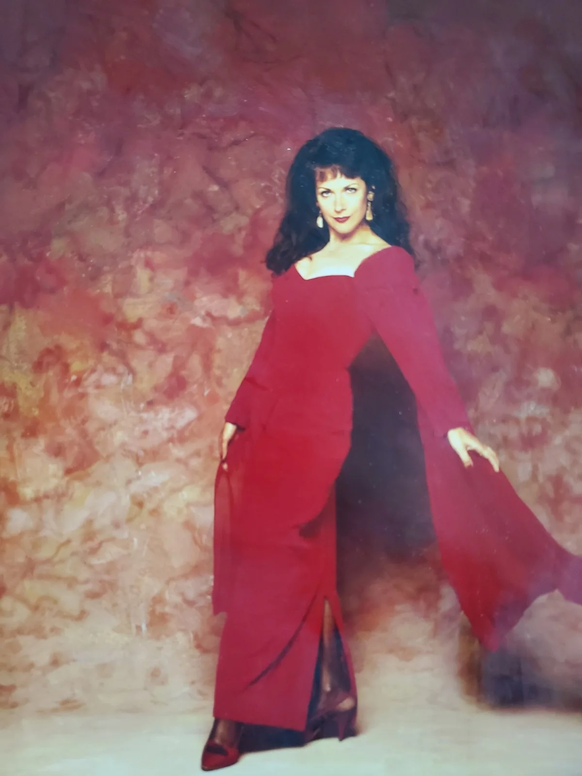 MARY TAMM - 2 VINTAGE ORIGINAL 1992 FASHION SHOOT PHOTOS 10"x8" - DR. WHO ROMANA, изображение 2