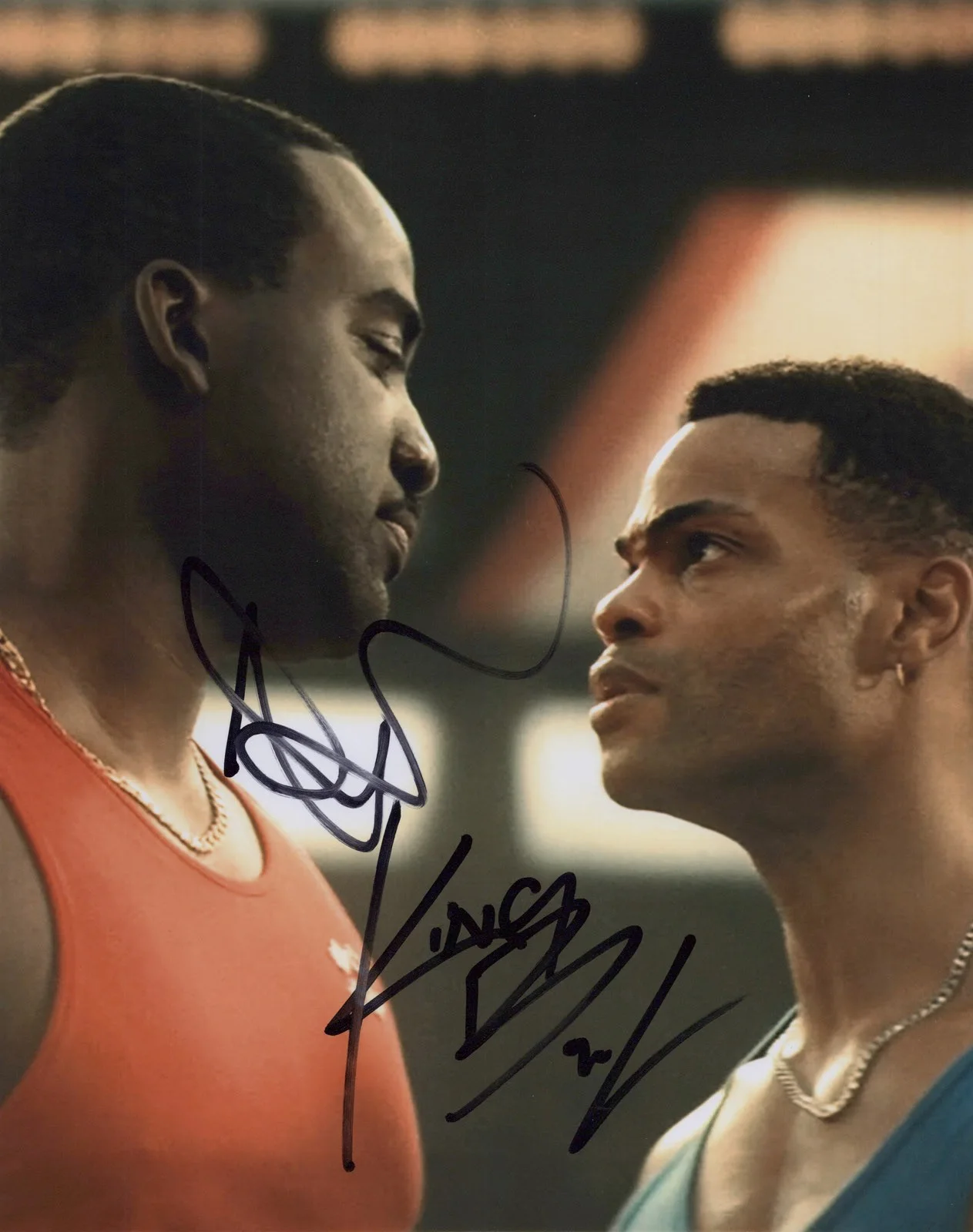 Shamier Anderson, King Bach — Shamier Anderson & King Bach signed "BEN JOHNSON STORY" 8x10 Photo EXT PROOF COA, изображение 3