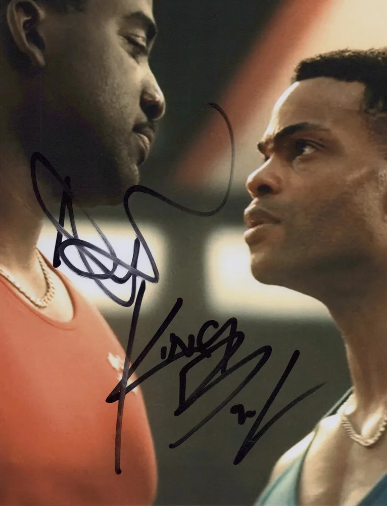 Shamier Anderson, King Bach — Shamier Anderson & King Bach signed "BEN JOHNSON STORY" 8x10 Photo EXT PROOF COA, изображение 4