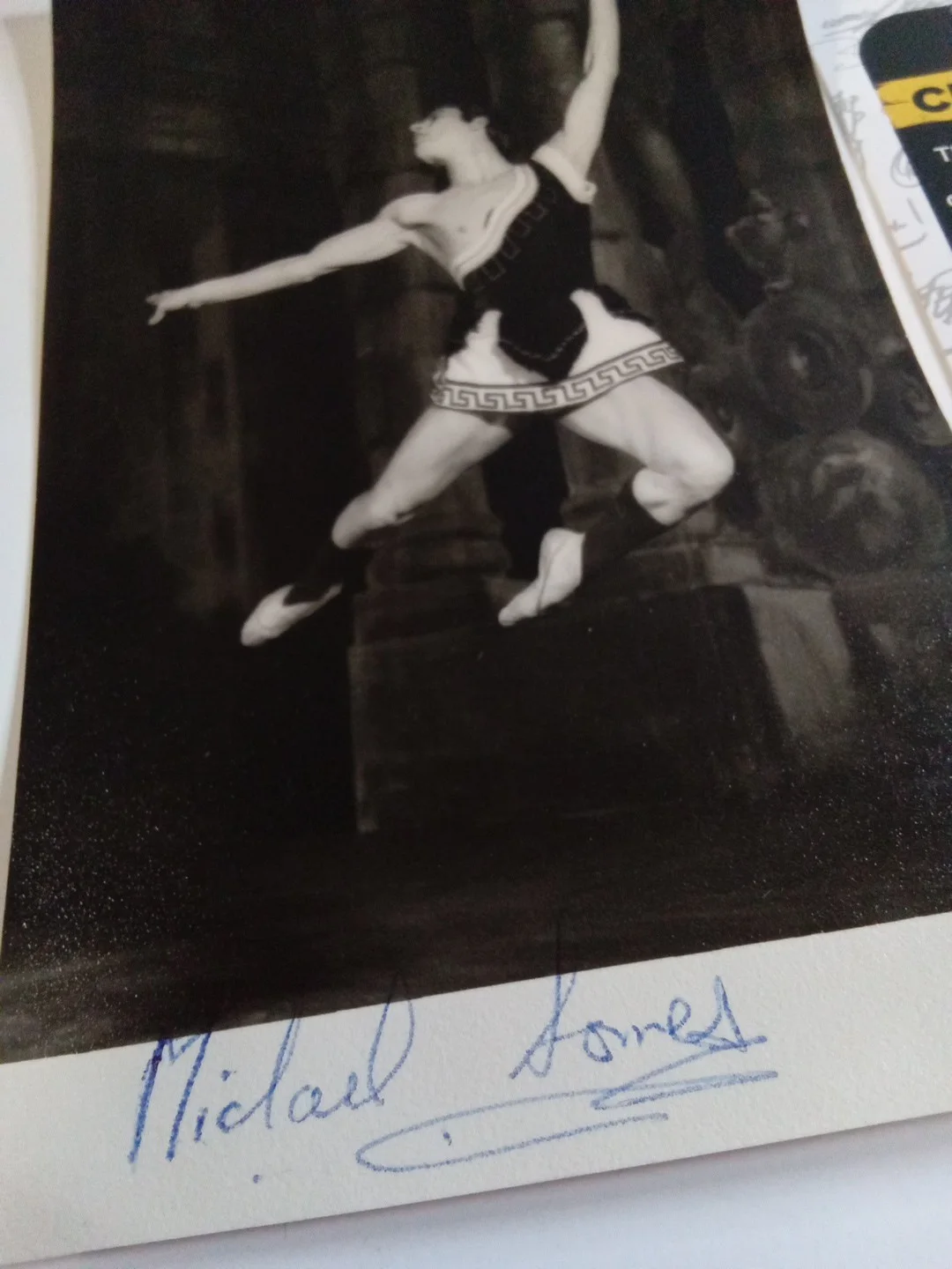 Michael Somes Royal Ballet Principal Dancer Signed 4x6 Photo JSA, image 3